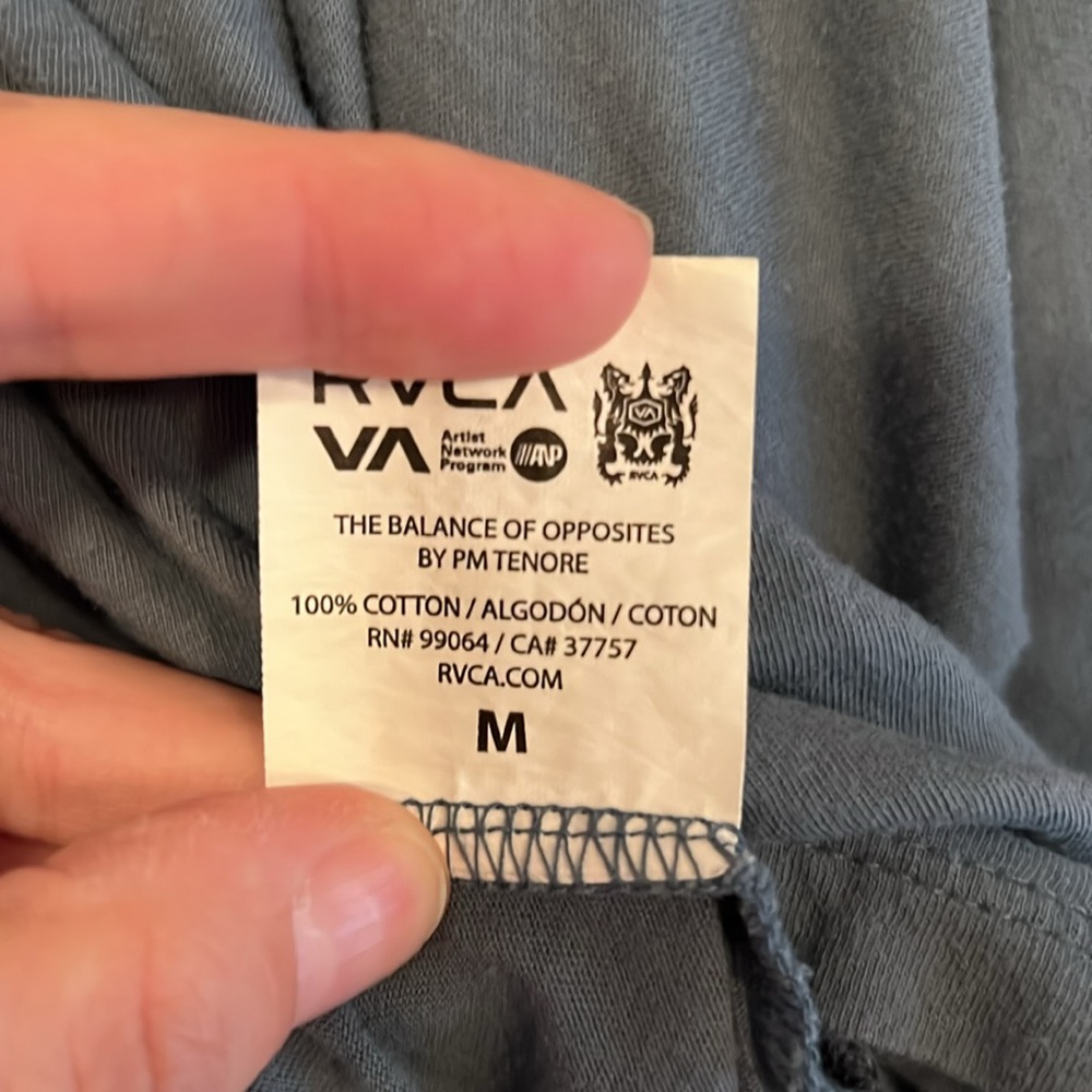 Blue RVCA Women's Top - Picture 6 of 7